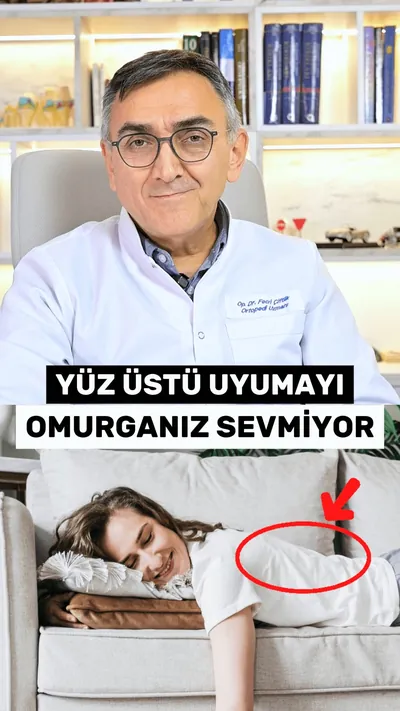 Yüz üstü uyumayı omurganız sevmiyor